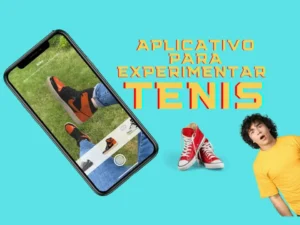 Aplicativo para experimentar tênis