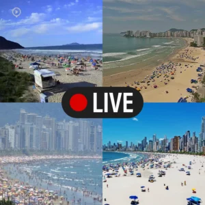 Câmeras ao vivo diretamente das praias